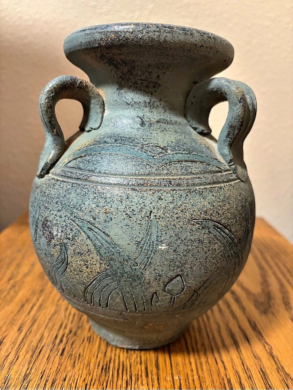 Handcrafted Ceramic Two-Handled Vase